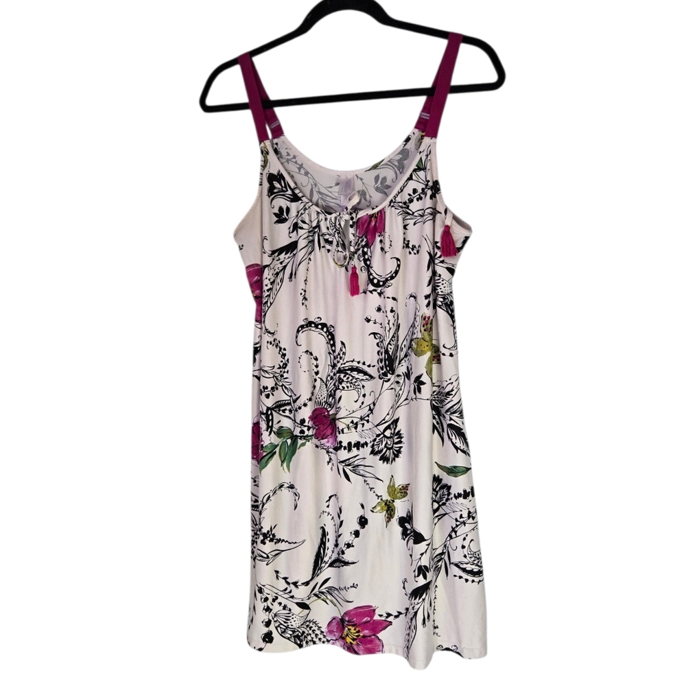 Secret Treasures Women’s Nightgown Med Floral Sleeveless Babydoll Lingerie